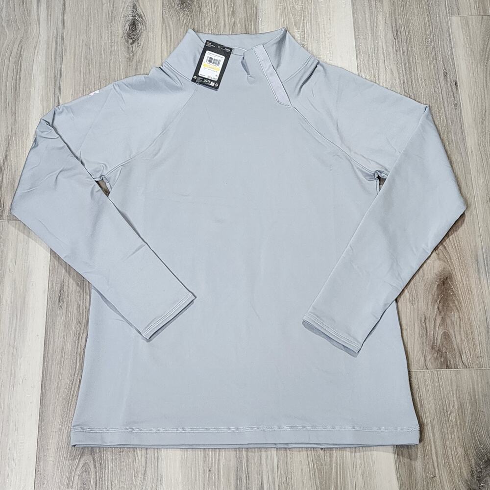 Under Armour Pullover Women's Medium Gray Layer Up Snap New